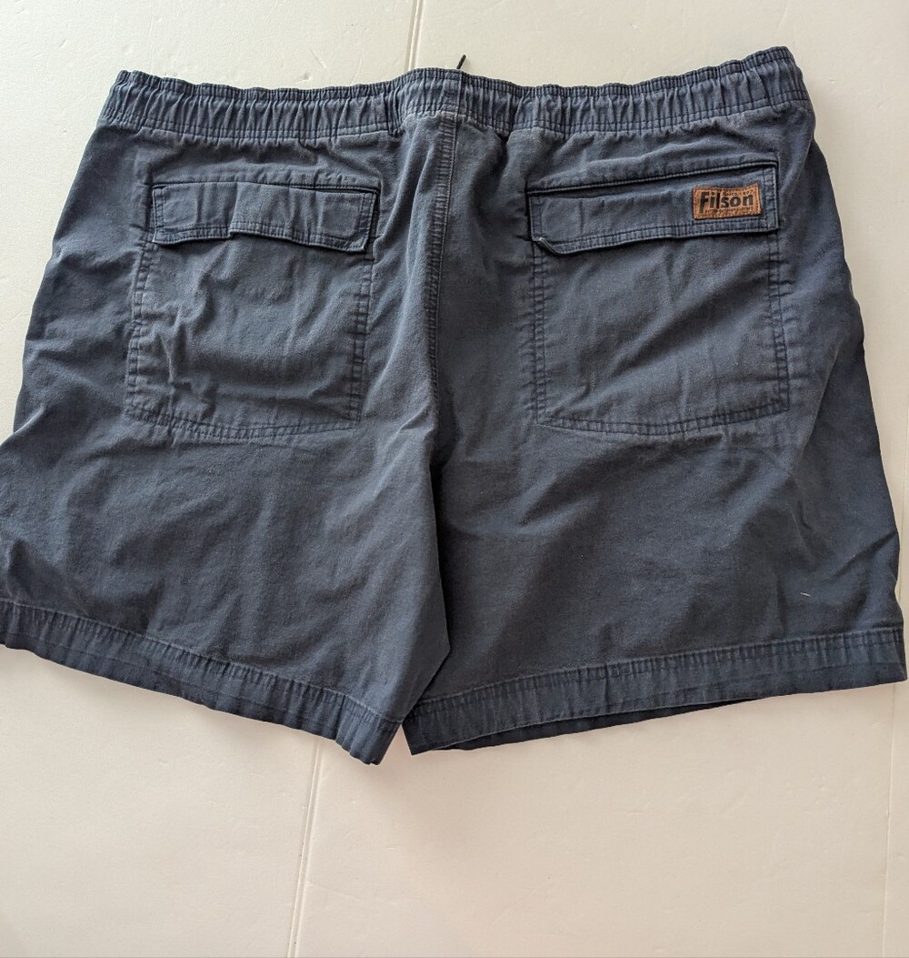 Men's Filson Casual Drawstring Shorts - Navy Size XL - Picture 2 of 5